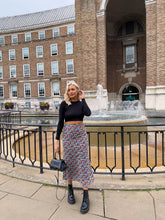 Load image into Gallery viewer, Azura bloom floral midi skirt