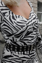 Load image into Gallery viewer, Zebra print midi dress